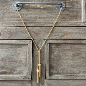 Nearly new J. Crew gold tassel necklace